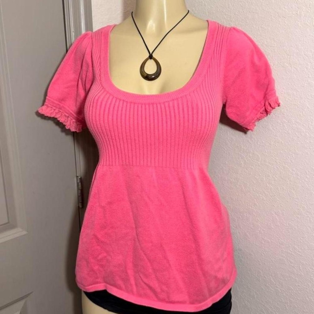 Adorable Boston Proper Pink babydoll top
